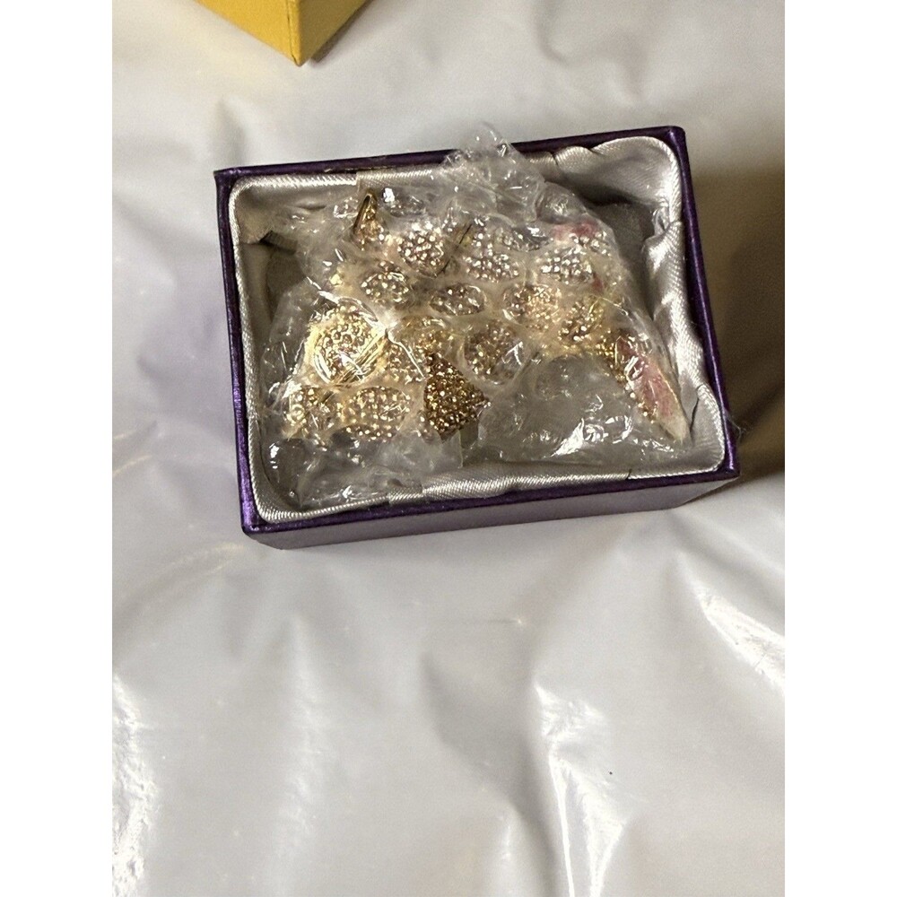 NEW RUCINNI Bunny Rabbit Trinket Box w/ Rhinestone Crystals - Picture 10 of 11